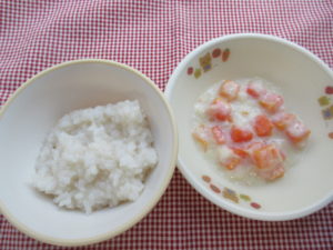 1月5日（月）離乳食後期食（10-11ヶ月頃の食事）