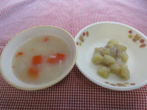 1月6日（火）離乳食後期食（10-11ヶ月頃の食事）