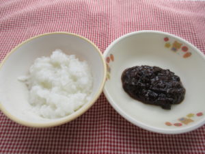 1月7日（水）離乳食後期食（10-11ヶ月頃の食事）