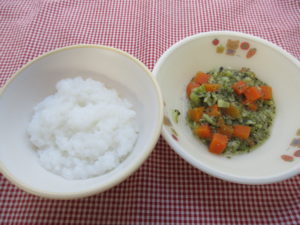 1月9日（金）離乳食後期食（10-11ヶ月頃の食事）
