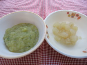 1月14日（水）離乳食後期食（10-11ヶ月頃の食事）